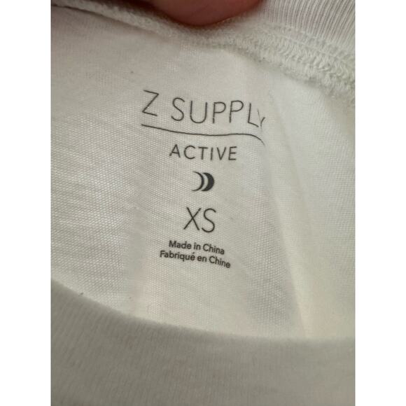 ZSupply Activewear Vintage Gym & Juice Cropped Tee Size XS cotton knit - Picture 3 of 5